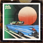 Tranh Khung Gương Daft Punk Retro Future