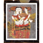 Tranh Khung Gương Sắc Màu Đông Dương 06