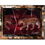 Tranh Khung Gương Báo Cartier 01