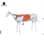 Tượng Kim Loại Orange Cow