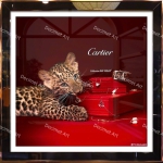 Tranh Khung Gương Báo Cartier 06