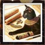 Tranh Khung Gương Bastet 002