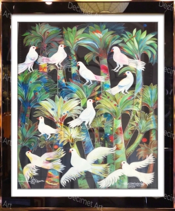 Tranh Khung Gương Sắc Màu Đông Dương 02