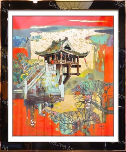 Tranh Khung Gương Sắc Màu Đông Dương 03