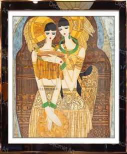 Tranh Khung Gương Sắc Màu Đông Dương 05