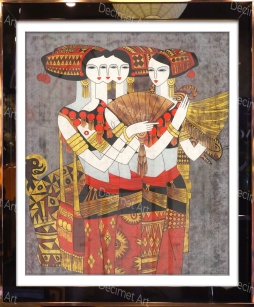 Tranh Khung Gương Sắc Màu Đông Dương 06