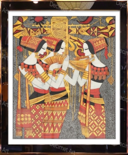 Tranh Khung Gương Sắc Màu Đông Dương 07