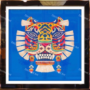 Tranh Khung Gương Hổ 01