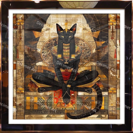 Tranh Khung Gương Bastet 003