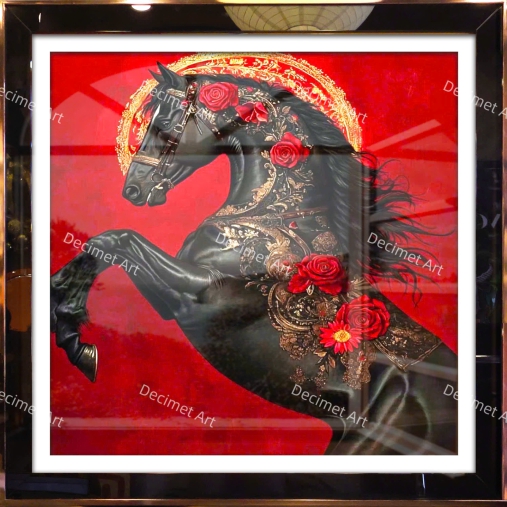 Tranh Khung Gương Ngựa 005