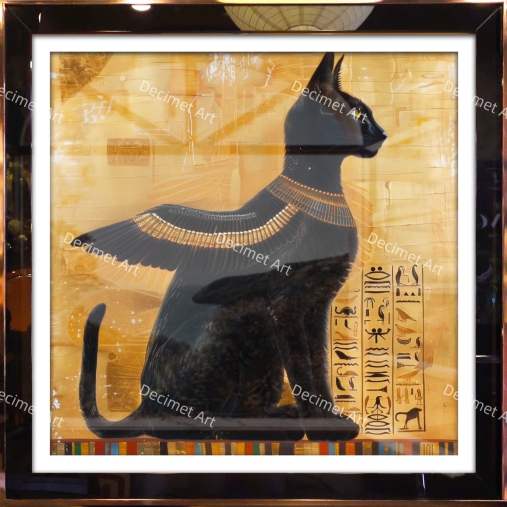 Tranh Khung Gương Bastet 001