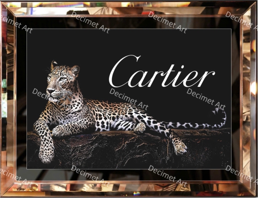 Tranh Khung Gương Báo Cartier 02