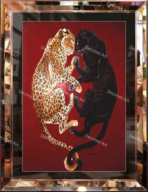 Tranh Khung Gương Báo Cartier 05