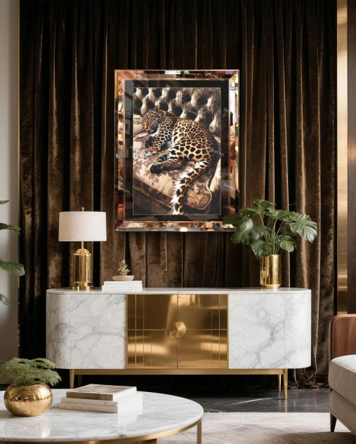 Tranh Khung Gương Báo Cartier 04