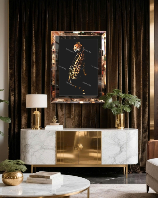 Tranh Khung Gương Báo Cartier 03