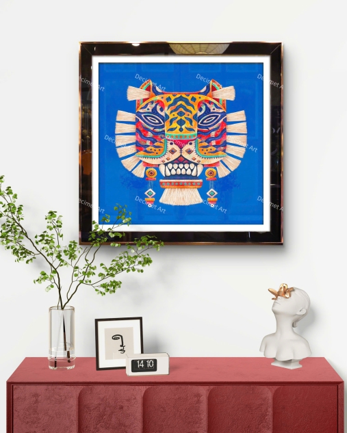 Tranh Khung Gương Hổ 01